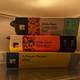 three Freshly meals stacked in the fridge
